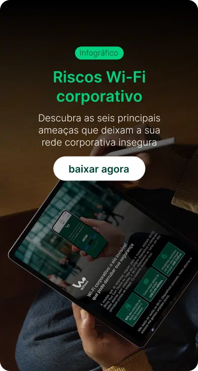 Banner material rico: Infográfico riscos Wi-Fi