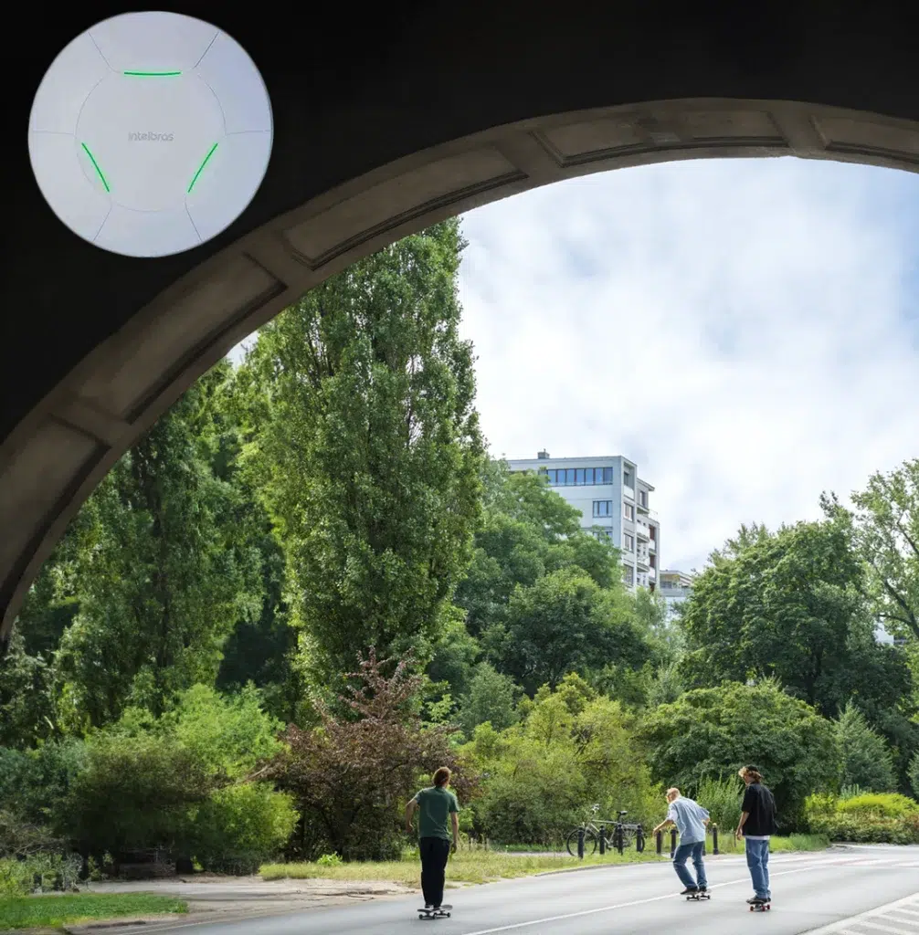Ponto de acesso em parques e praças públicas