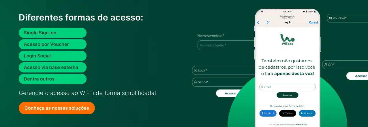 Formas de acesso