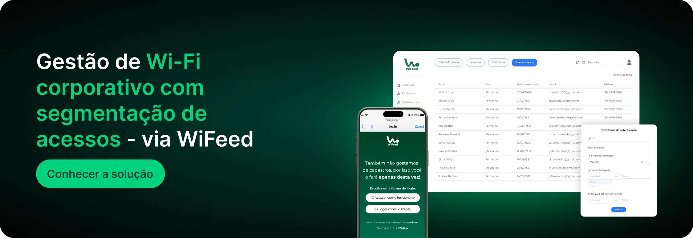 Gestão de Wi-Fi Corporativo