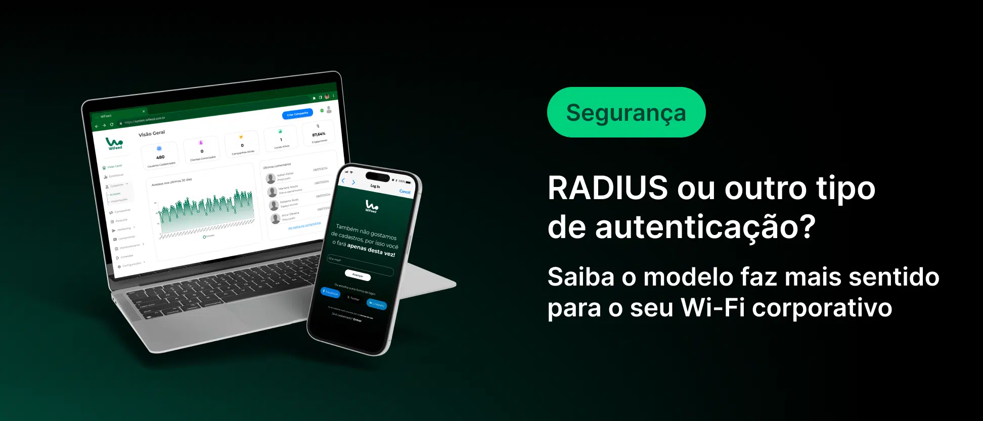 RADIUS, portal cativo ou senha: qual autenticação usar?