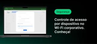 Tela de controle de acesso por dispositivo no Wi-Fi corporativo, destacando as opções de configuração e segurança para redes empresariais.