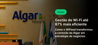 Imagem do espaço da Algar Telecom destacando a transformação do Wi-Fi inteligente em uma estratégia de negócios, promovendo inovação e conectividade.
