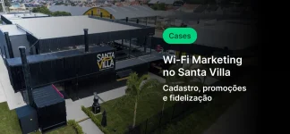 Promoção de Wi-Fi marketing no Santa Villa com cadastro, promoções e fidelização, visando aumentar a presença digital na região.